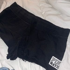 PINK victoria’s secret womens black shorts